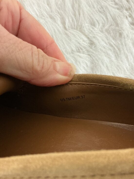 Vince Robin Brown Suede Leather Square Toe Penny Loafer US 7 M EU 37 - Picture 8 of 8